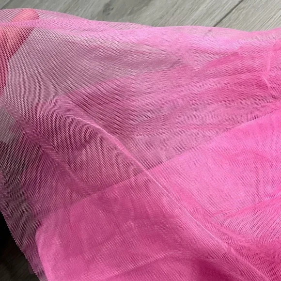 Disney Minnie Mouse Pink Tulle Skirt Dress with Hearts - Picture 5 of 7